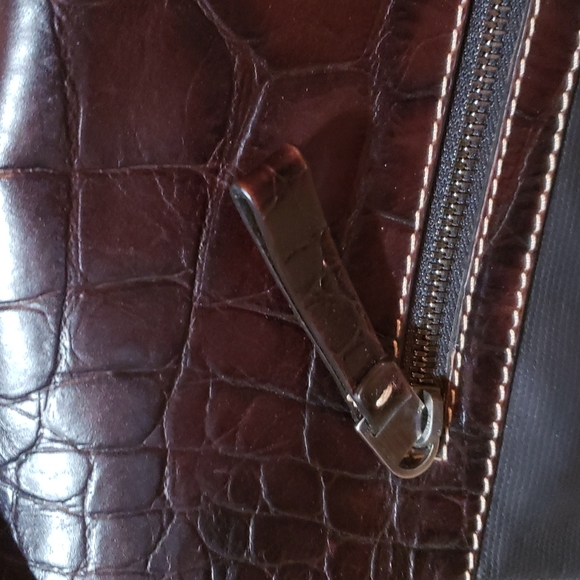 NWT designer crossbody brown leather - Picture 4 of 12